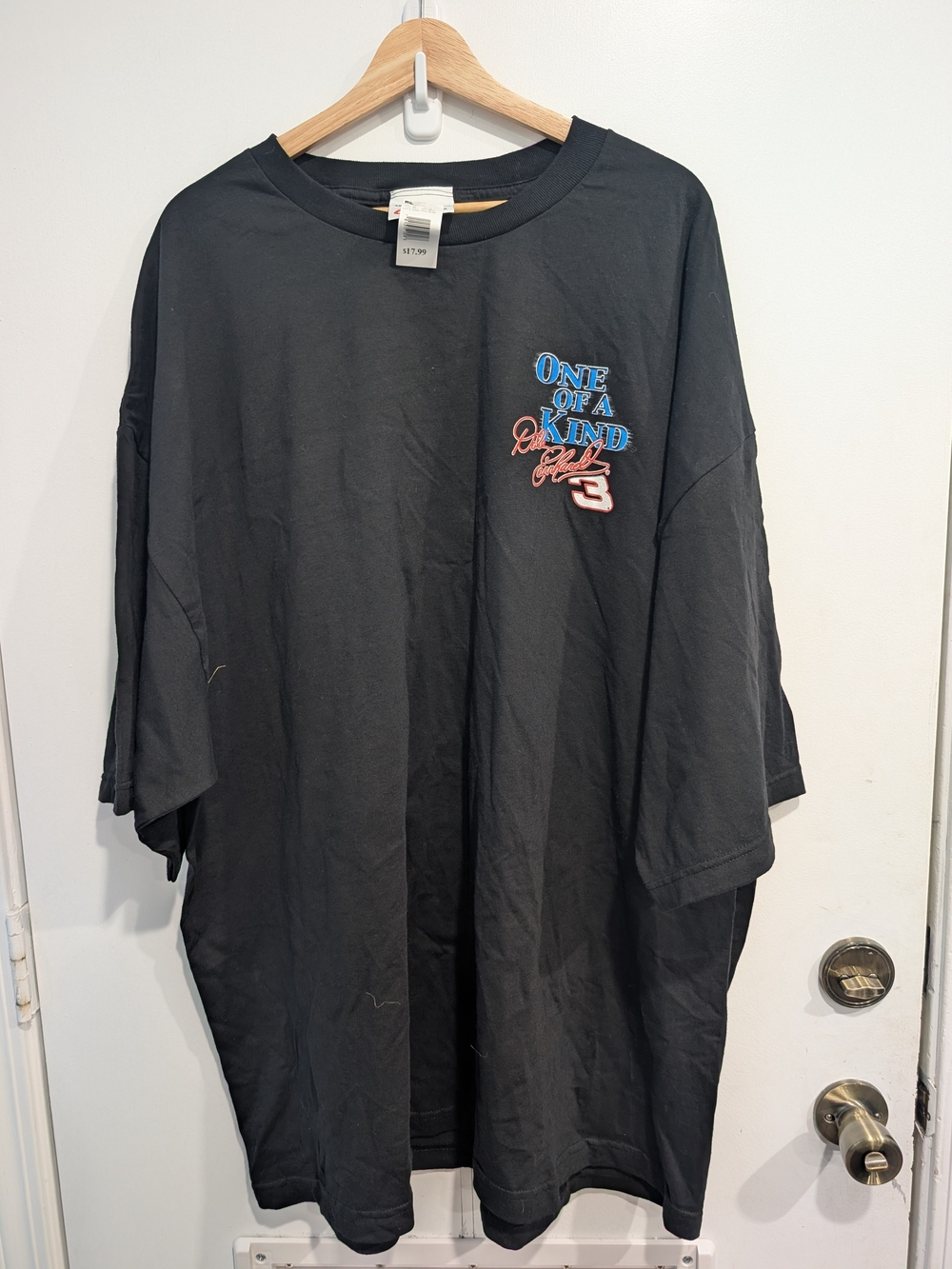 Vintage NWT Dale Earnhart "One Of A Kind" Black Mens T-Shirt Kmart Deadstock 4XL